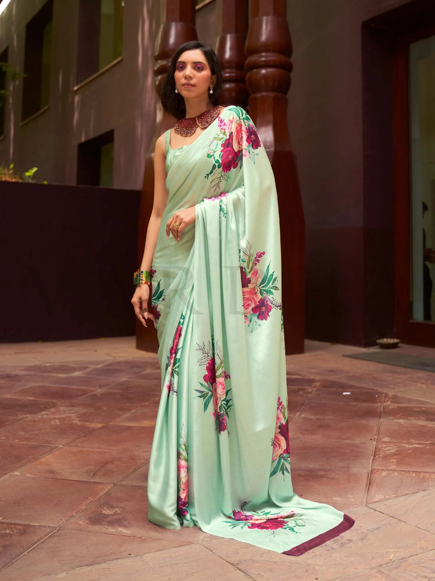 Satin Silk Saree
