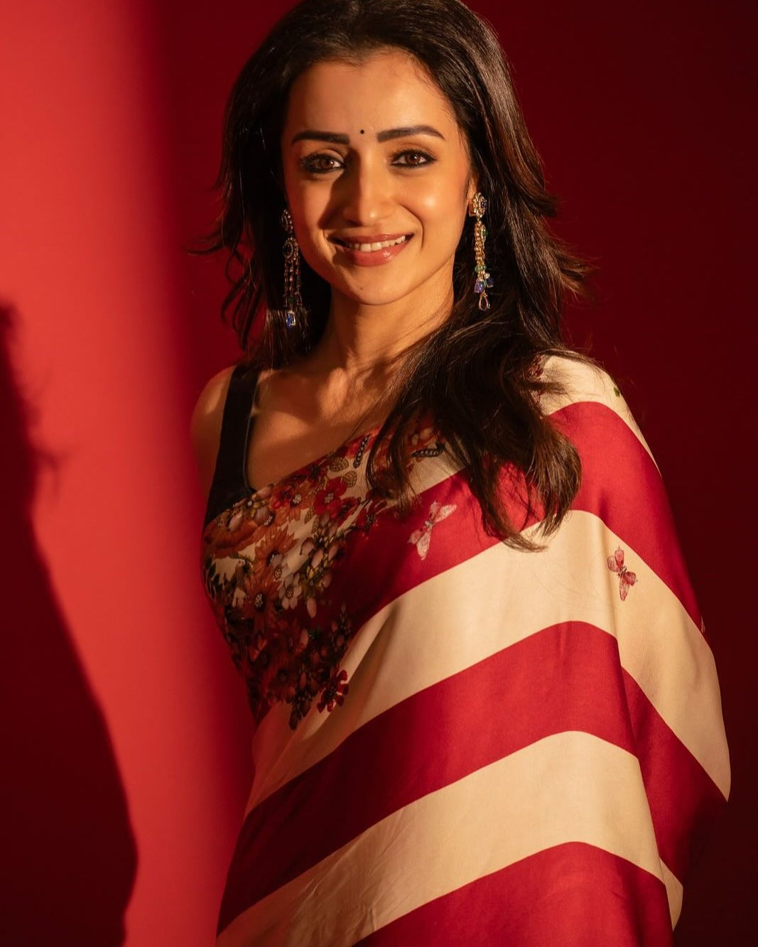 Beige and Maroon Crape Silk Saree - blouse piece